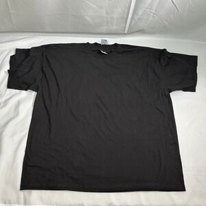 NWT Bayside Heavy Weight T-Shirt Lot of 2 Mens 4XL Black Made in USA Blank